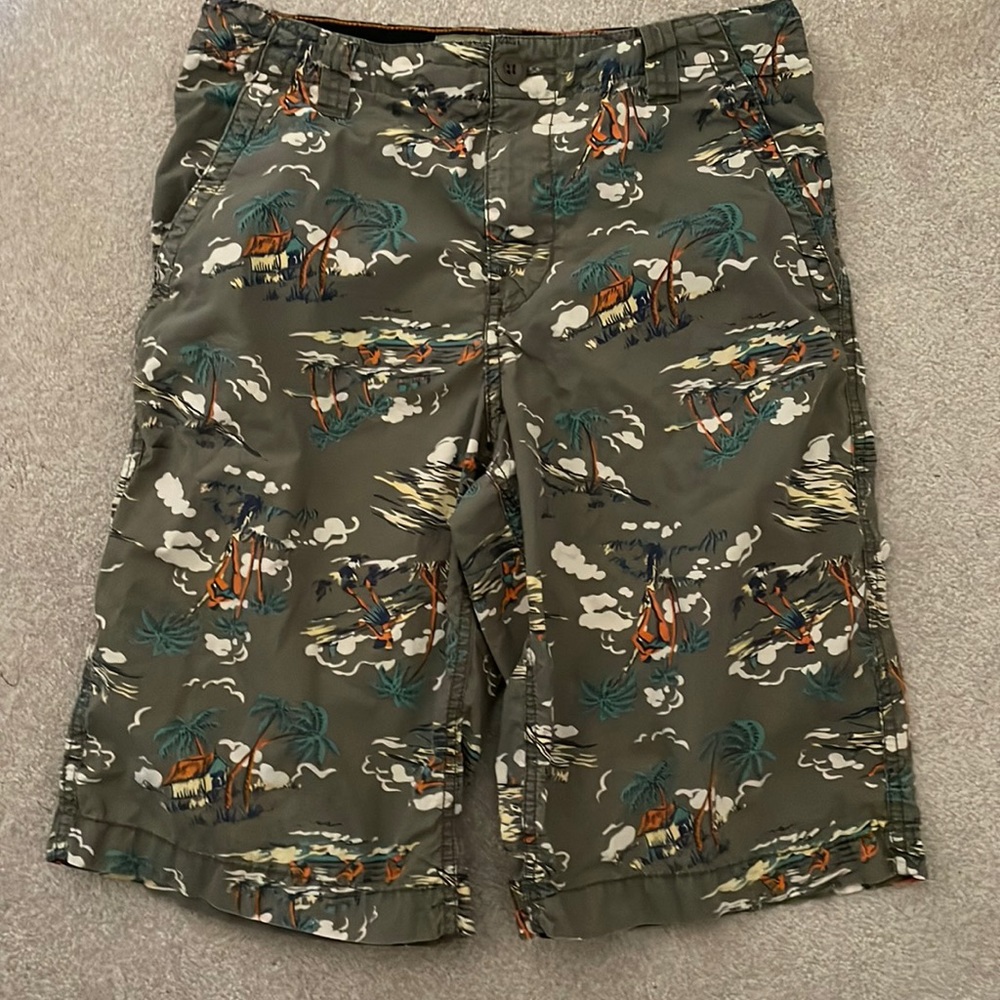 Boys 12 Old Navy Tropical Cotton Shorts
